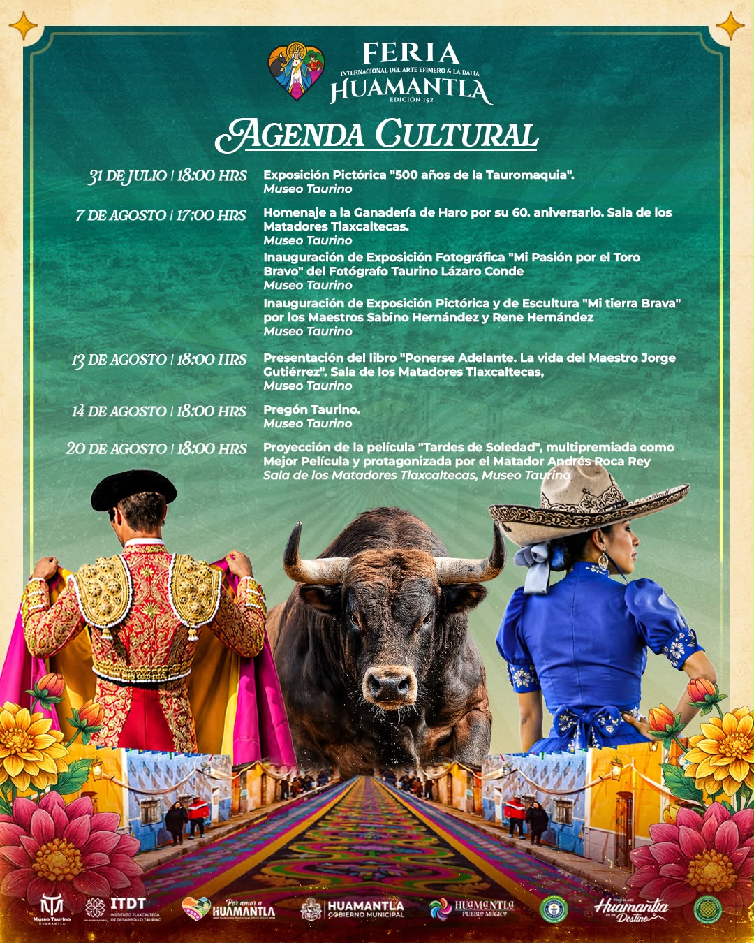 Chava Santos presenta la Agenda Cultural Taurina de la Feria Internacional del Arte Efímero y de la Dalia 2026